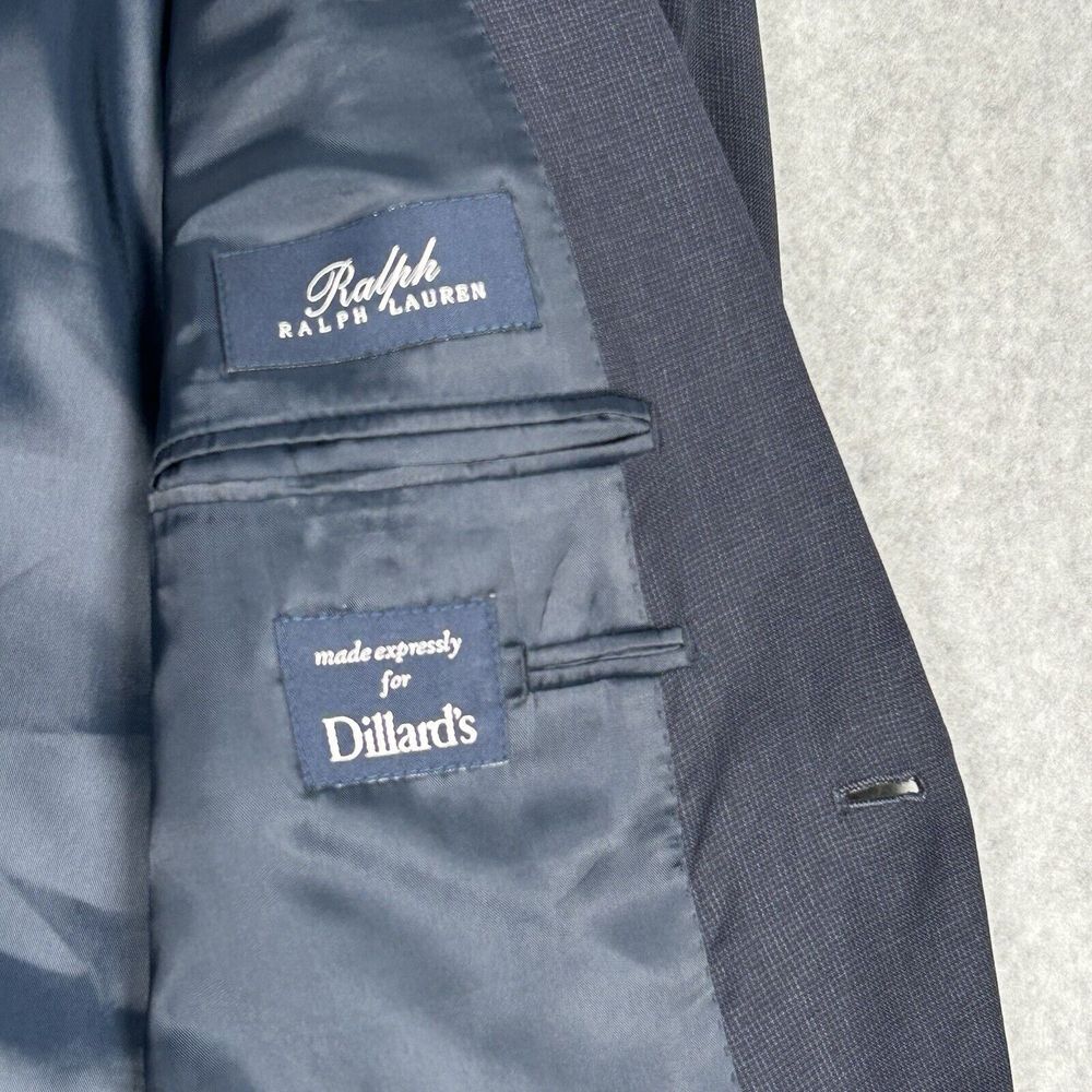 Ralph Ralph Lauren Luxury Navy Blue Men's Blazer 100% Wool 48R‎ EUC - Picture 3 of 7